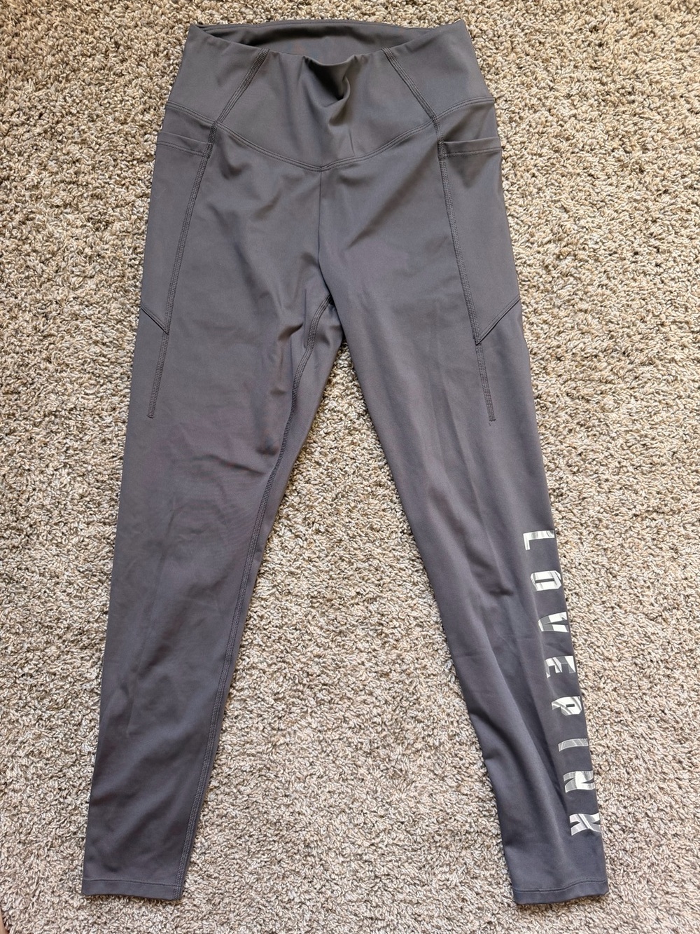 PINK Victoria's Secret Charcoal Gray Leggings